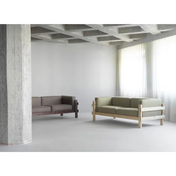 Kube 3-seters Sofa Mørkebrun/Hallingdal 110