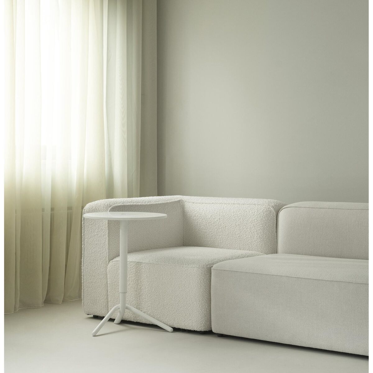 Table D'appoint Relevable Blanc
