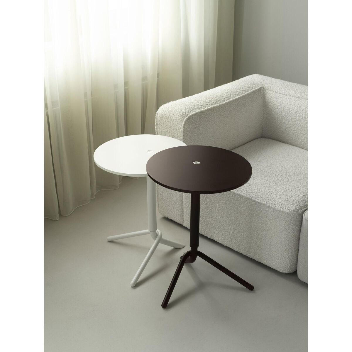 Table D'appoint Relevable Blanc