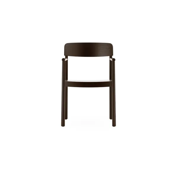 Timb Dining Chair With Armrests Brown
