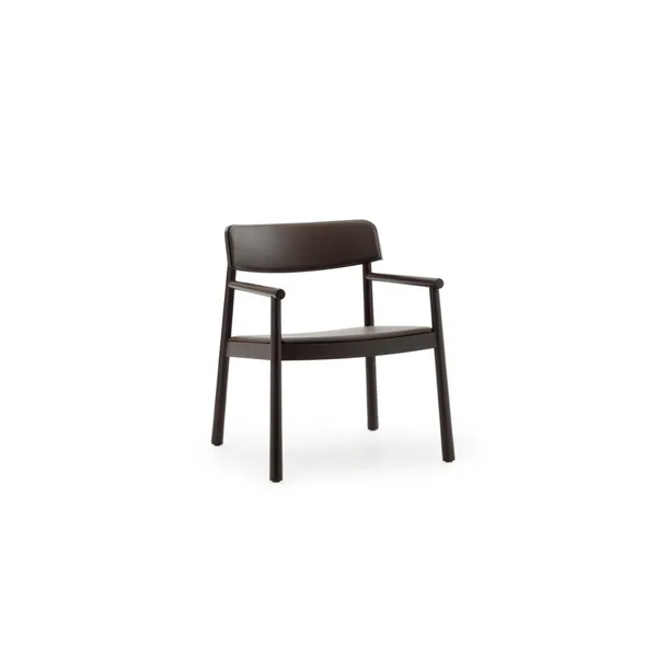 Timb Armchair Upholstered Brown/Chocolate Leather