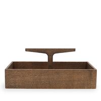 Toolbox Box Low Dark Stained Oak