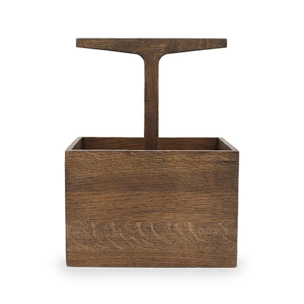 Toolbox Box High Dark Stained Oak