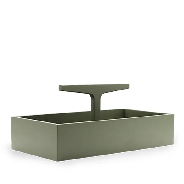 Coffret à Outils Bas de La Collection Ro, Chêne/ Vert