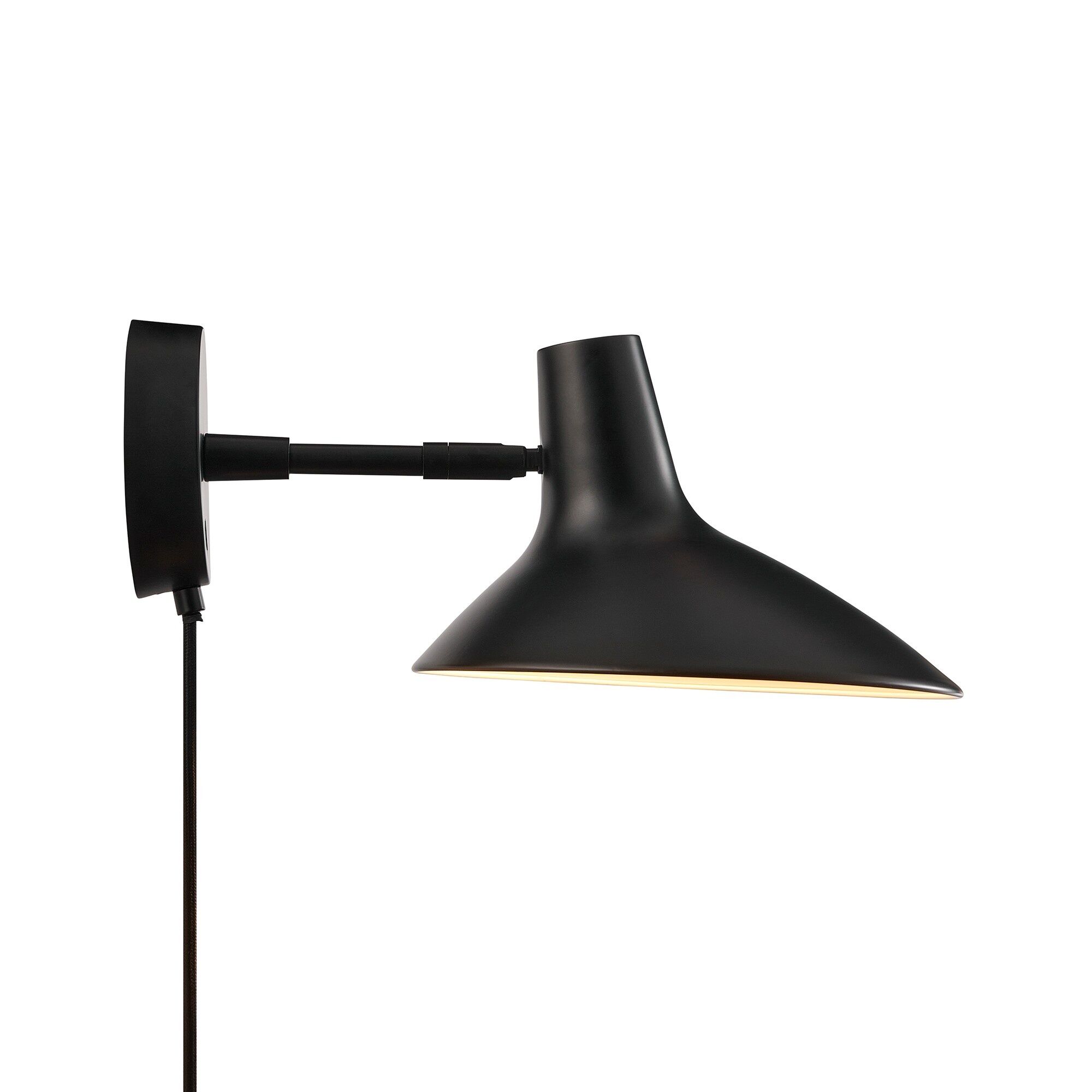 Darci V&auml;gglampa Kort Svart
