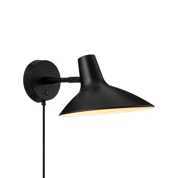Darci Wall Lamp Short Black
