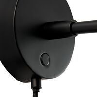 Darci Wall Lamp Short Black