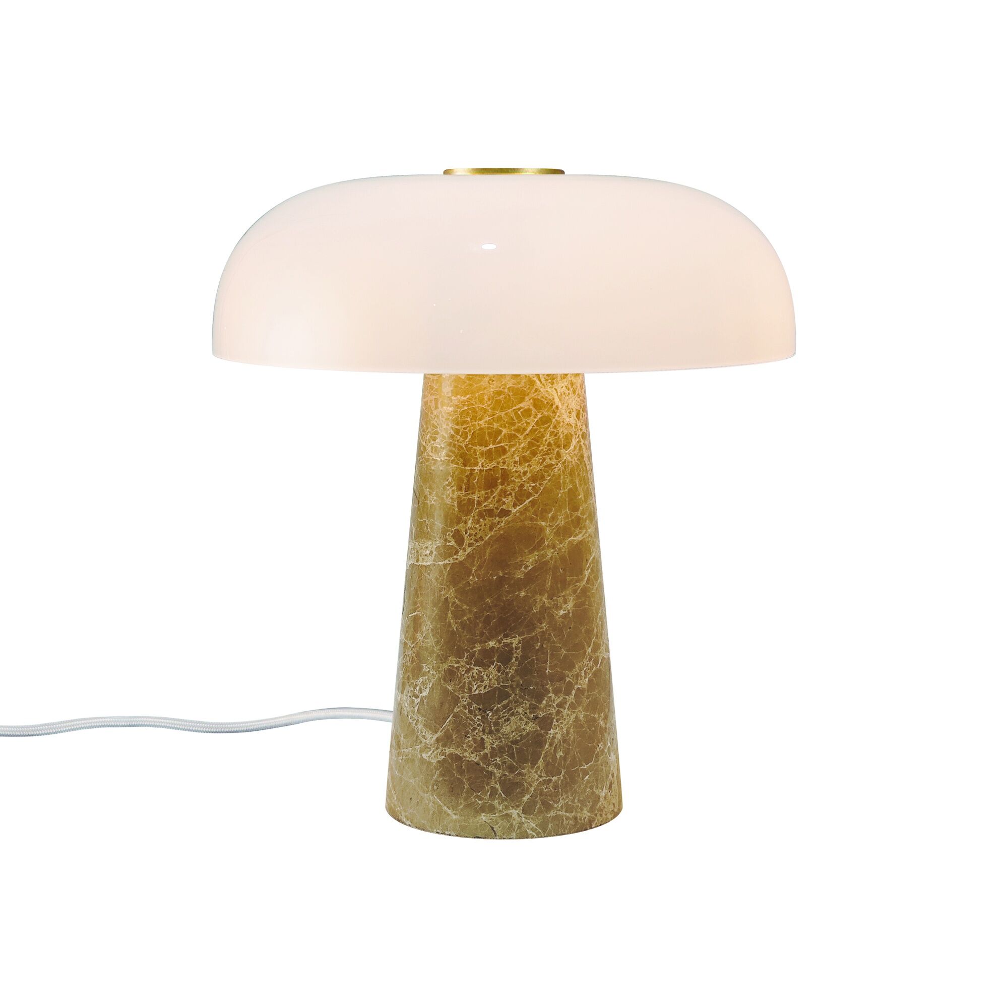 Glansig Bordslampa Mini Beige