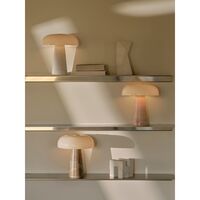 Glanzende Tafellamp Mini Beige