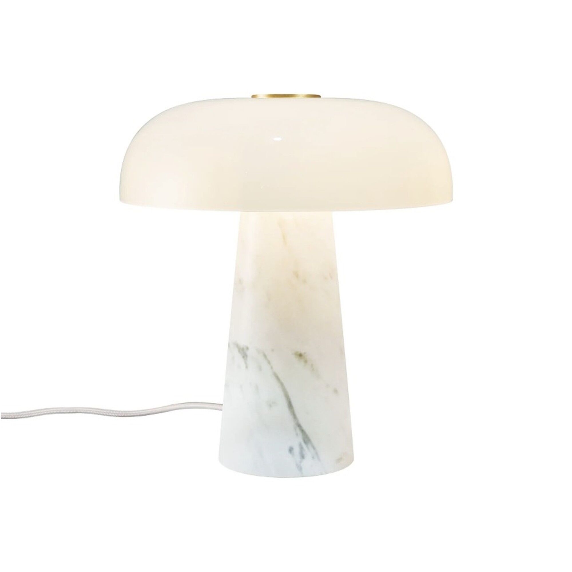 Glansig Bordslampa Mini Vit