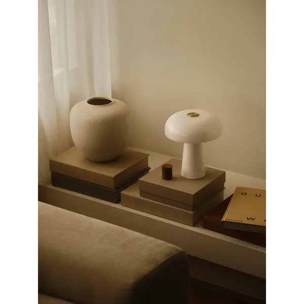 Glanzende Tafellamp Mini Wit
