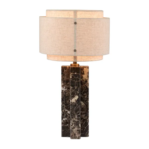 Takai Table Lamp Beige/ Marble