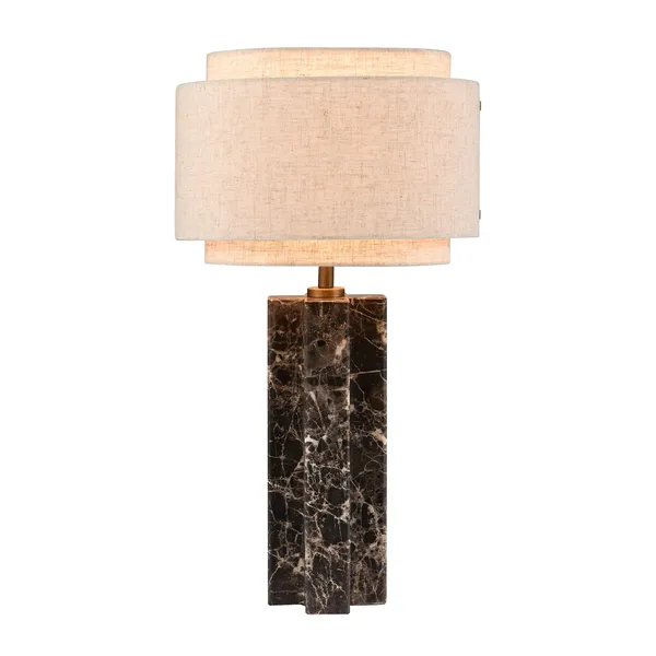 Takai Table Lamp Beige/ Marble