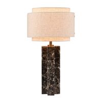 Takai Table Lamp Beige/ Marble