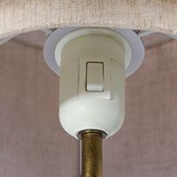 Takai Table Lamp Beige/ Marble