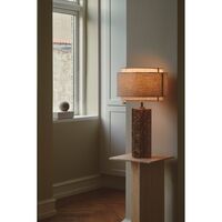 Takai Table Lamp Beige/ Marble