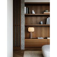 Takai Table Lamp Beige/ Marble