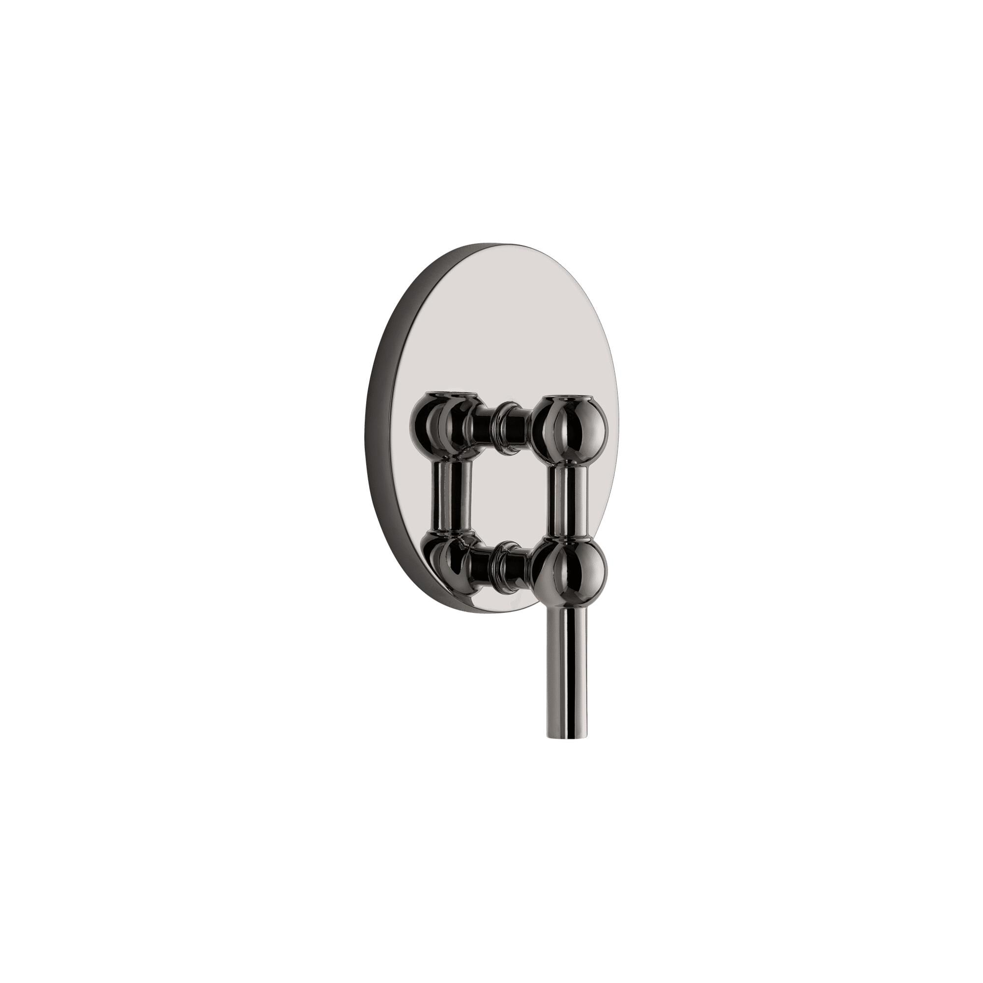 Wall Candle Holder H14.5 Black Chrome