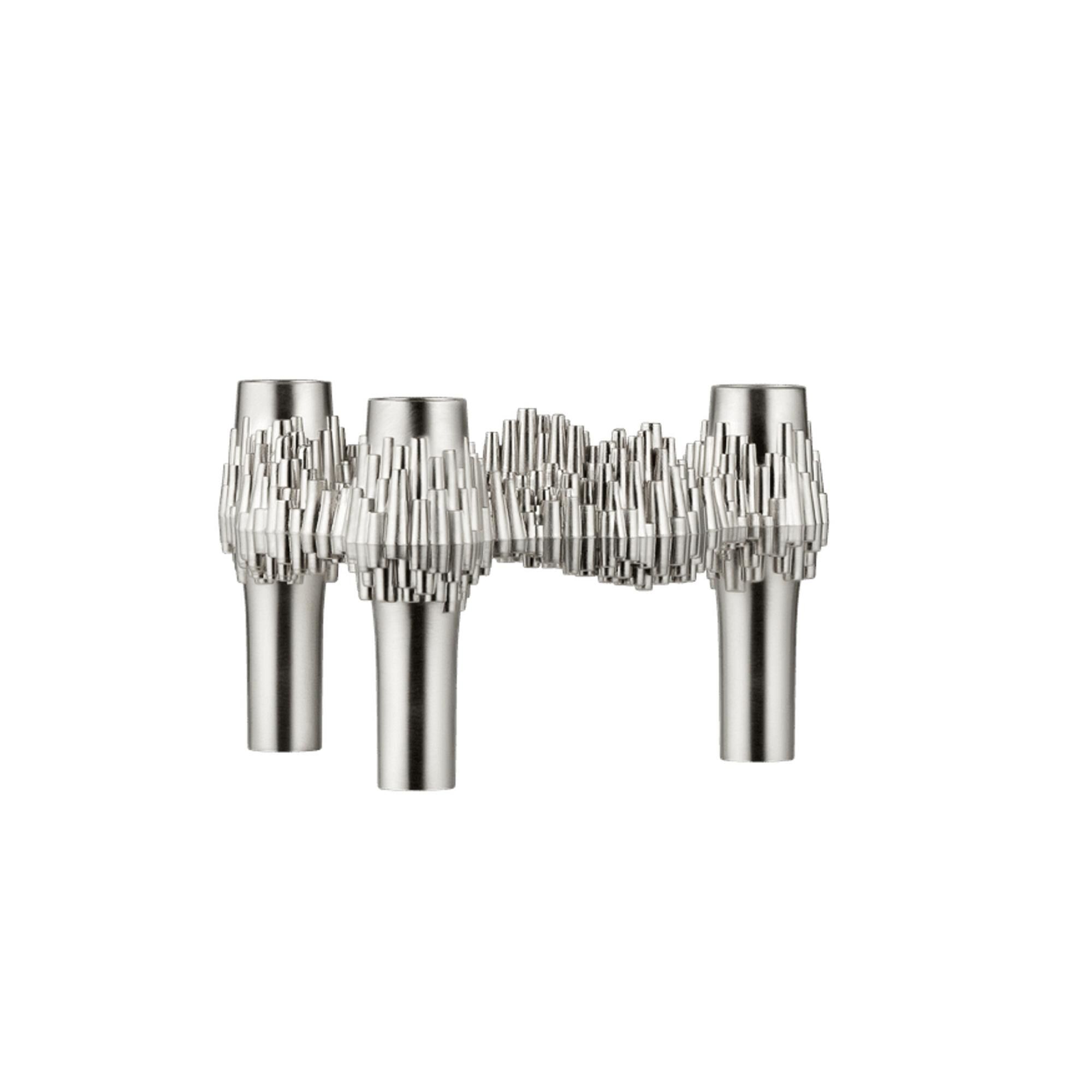 Quist Bougeoir H5.9 Chrome Brossé