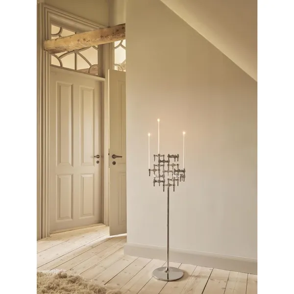 Quist Candlestick H5.9 Brushed Chrome