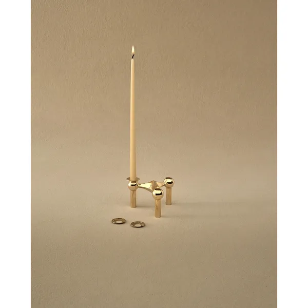 Lysmanchet 3-pak Solid Messing