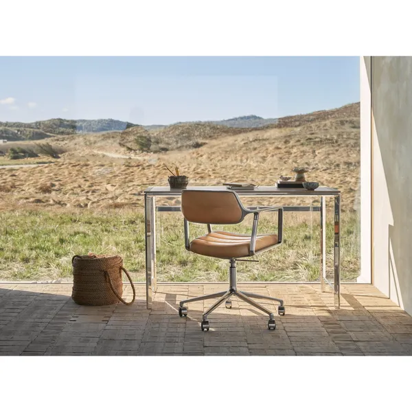 430 Studio Desk 60x125 Light Oak/Camel