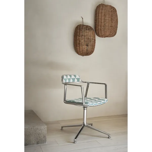 452 Swivel Swivel Chair Guesthouse Edition Lagrasse France Patterned