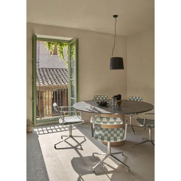 452 Swivel Swivel Chair Guesthouse Edition Lagrasse France Patterned