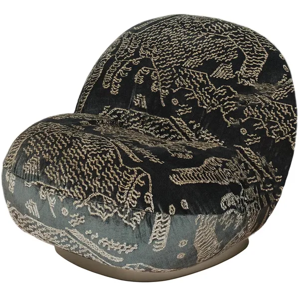 Pacha Armchair Pearl Gold/Tiger Mountain Dedar 003
