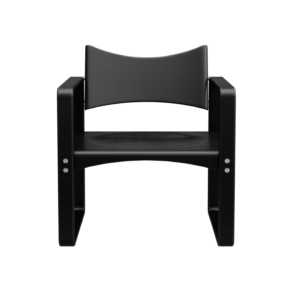 Sedia da Pranzo Serie 270 F con Braccioli Nero