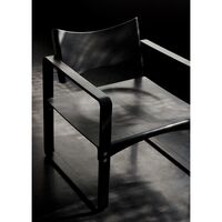 Sedia da Pranzo Serie 270 F con Braccioli Nero
