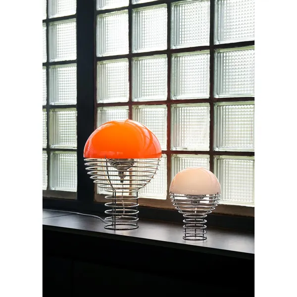 Wire Transportabel Lampe Orange