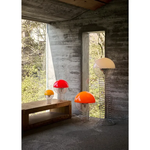 Wire Transportabel Lampe Orange
