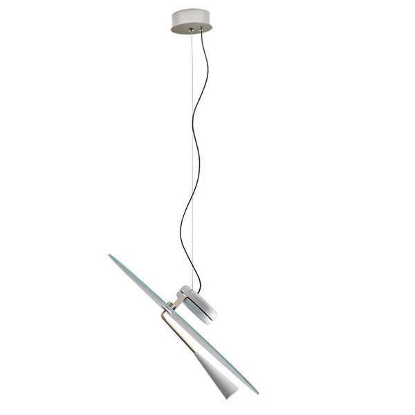 Bascula Pendelleuchte Grau/ Nickel