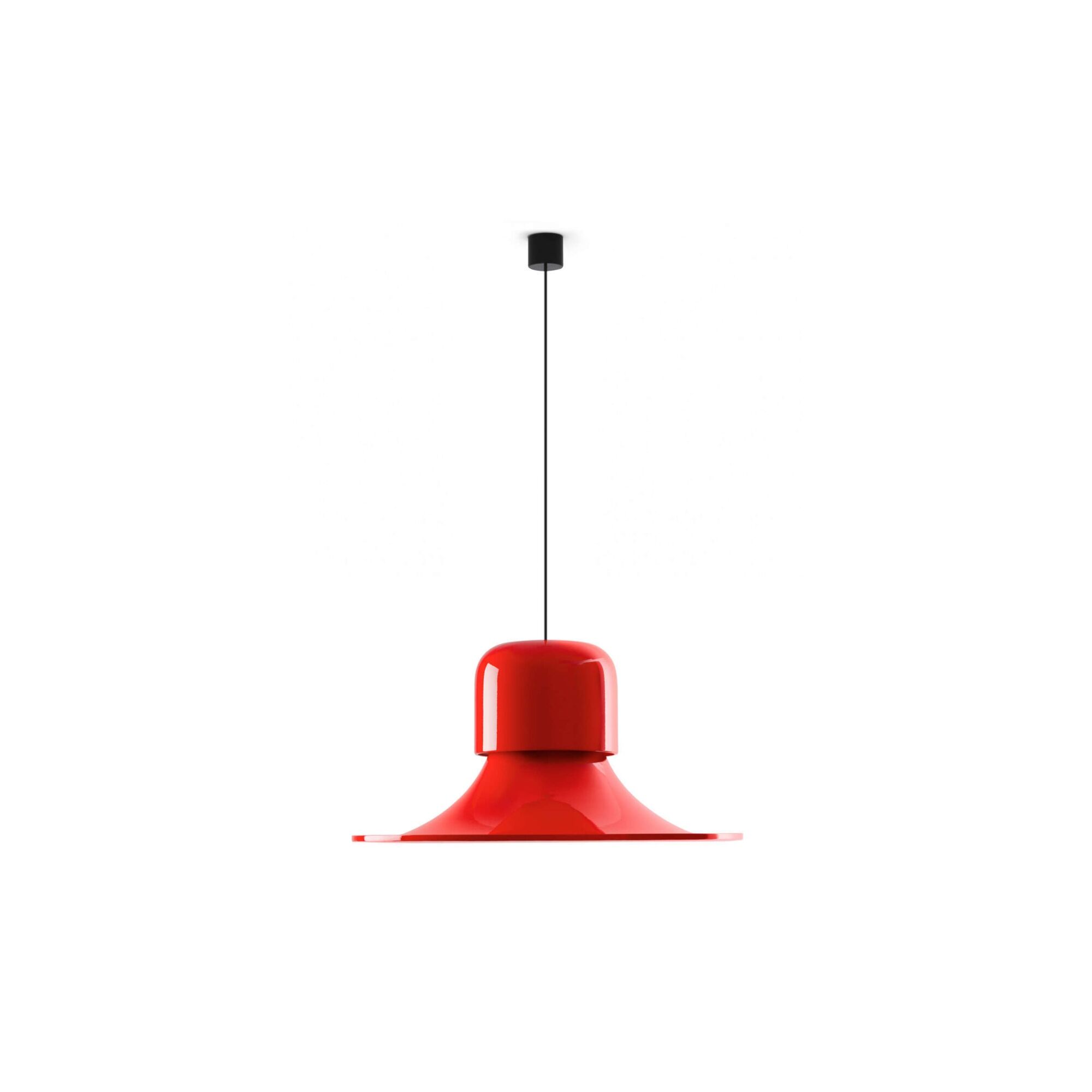 Campana Taklampa Glansig Gr&aring;/ R&ouml;d