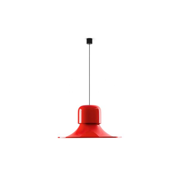 Campana Lampadario Glossy Grey/ Rosso