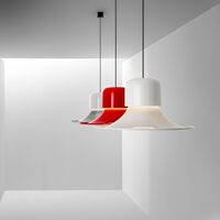 Campana Pendel Glossy Gray/Rød