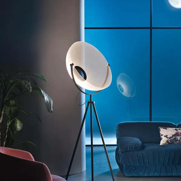 Demì Moon Stehlampe Schwarz