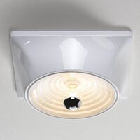 Goletta Væglampe Glossy White/Transparent
