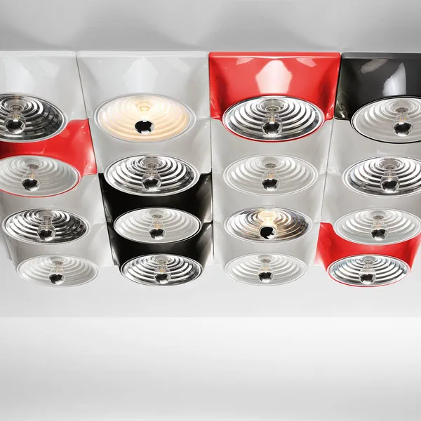 Goletta Wandlampe Glänzend Schwarz/ Weiß