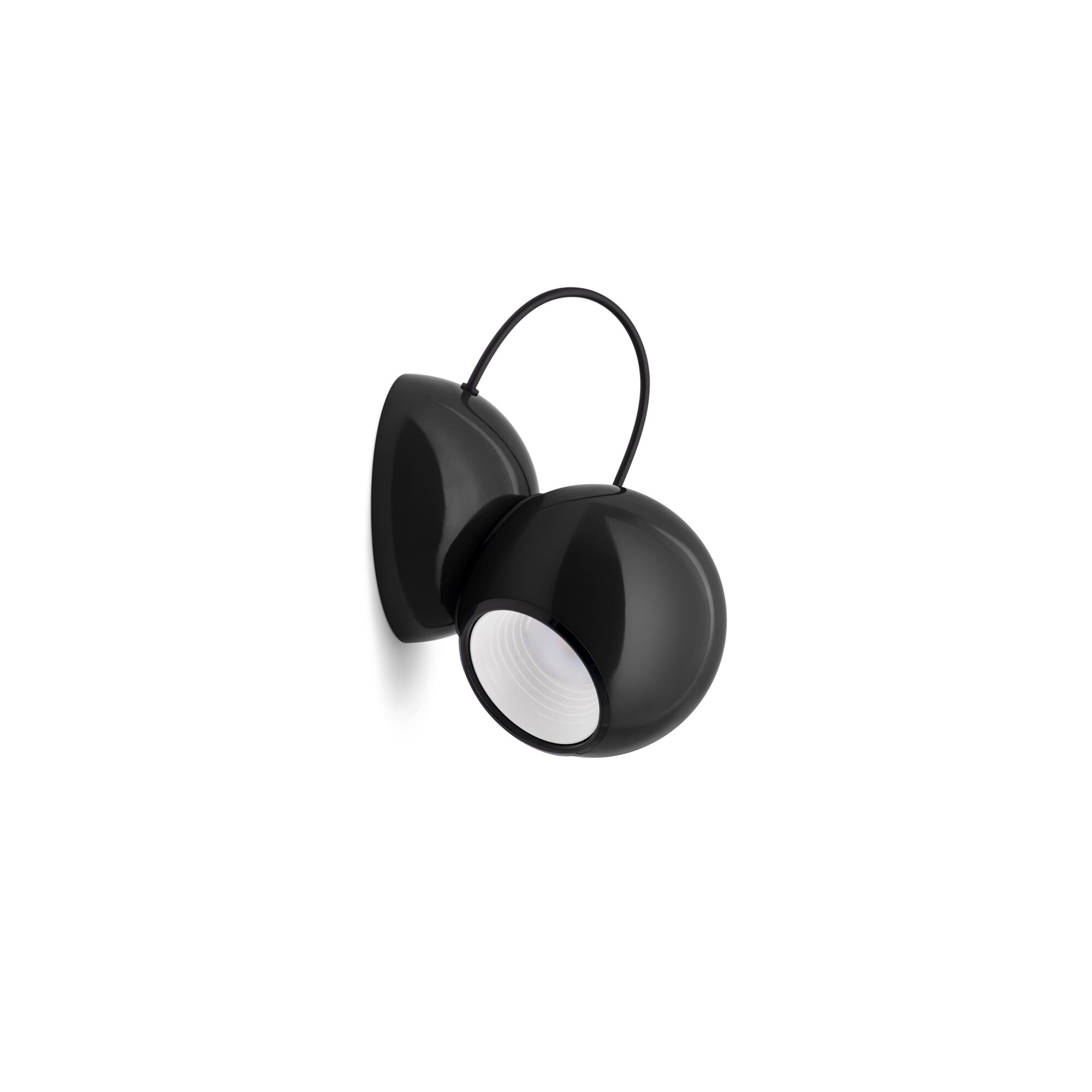 Gravitino Vegglampe Blank Svart