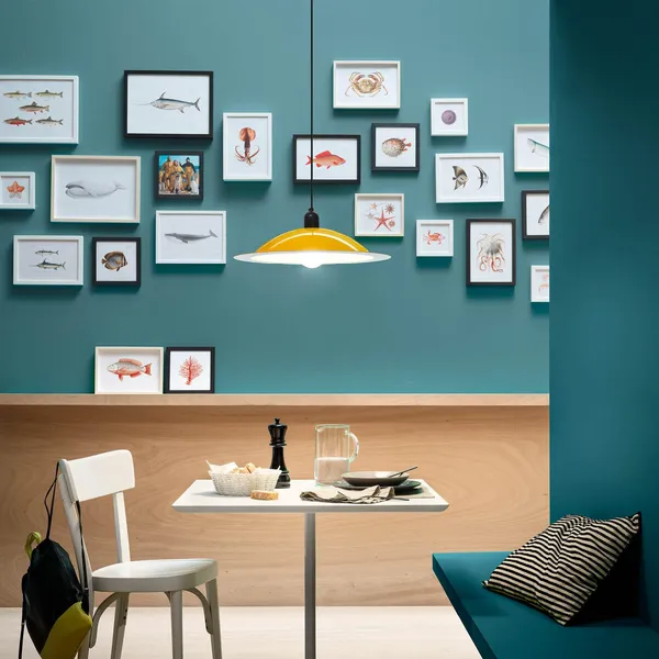 Lampiatta Hanglamp Groot Wit/ Zwart