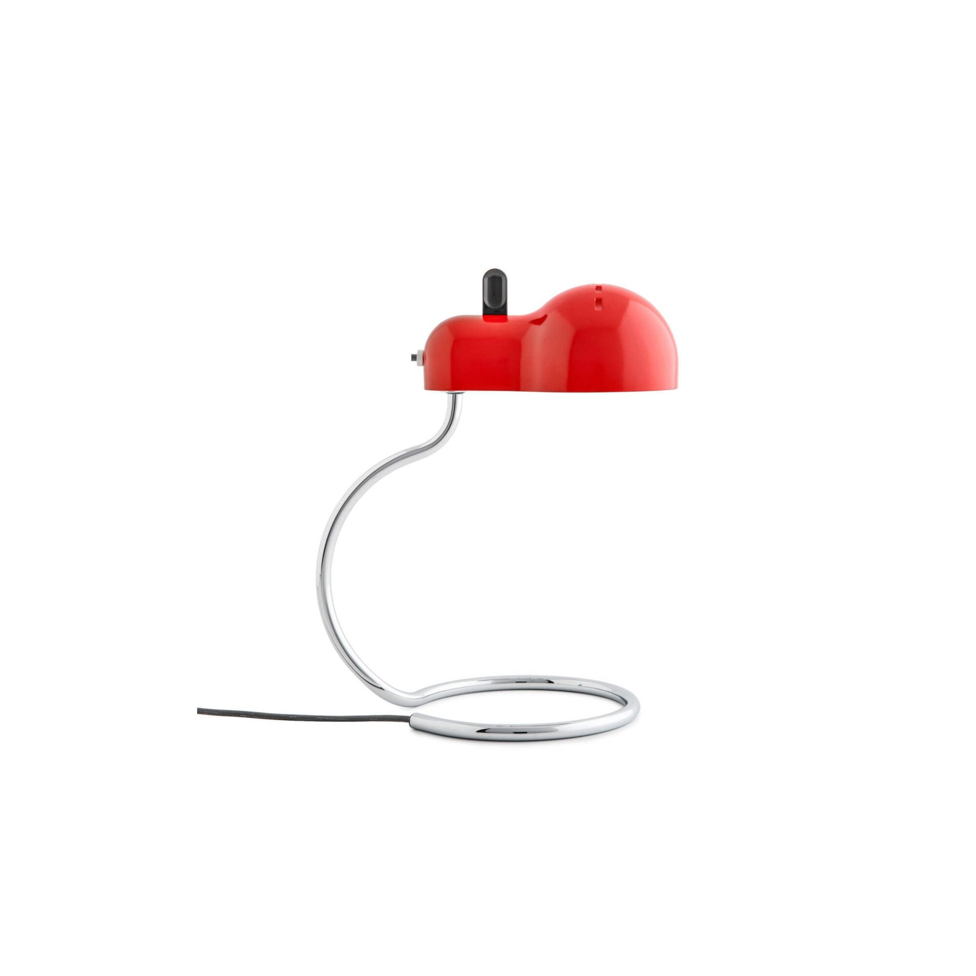 Minitopo Bordlampe Hvit/ Rød