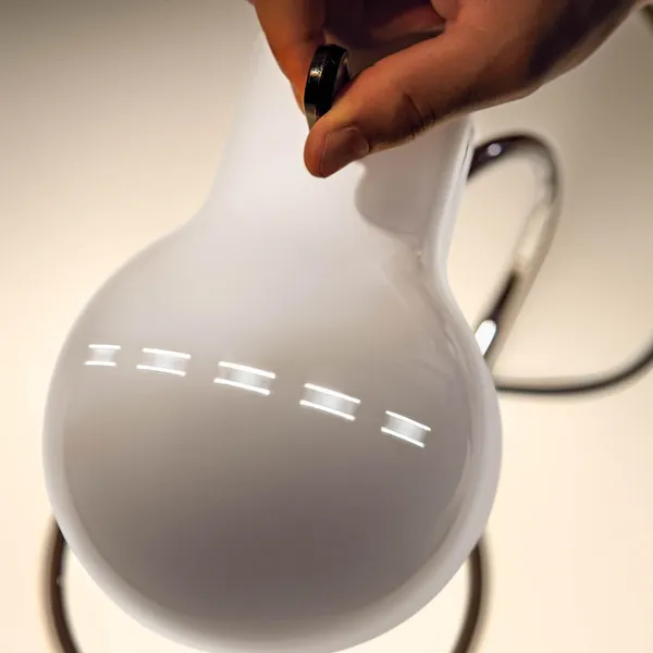 Minitopo Tafellamp Wit/ Rood