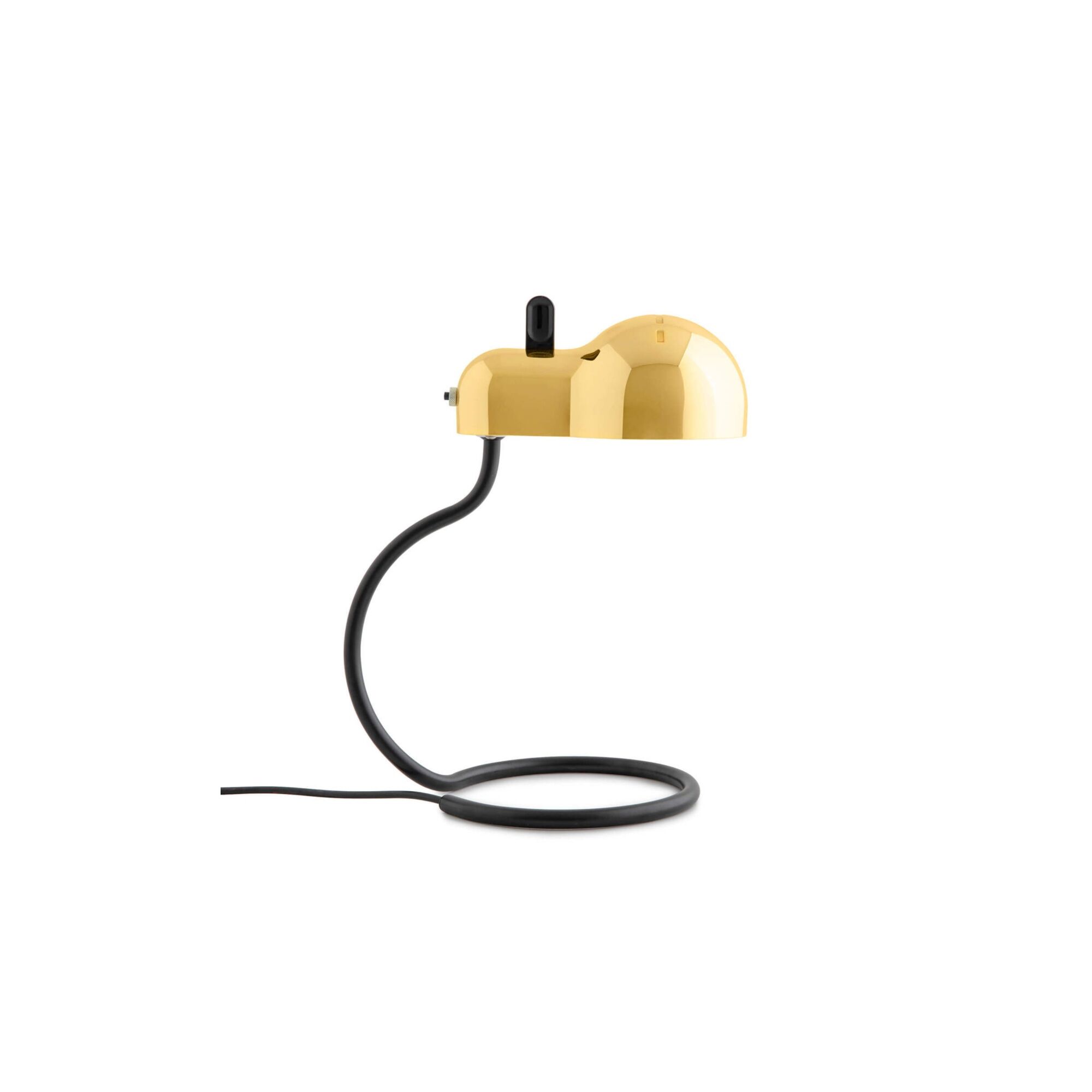 Minitopo Bordlampe Hvit/Gull