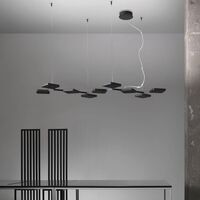 Quad Pendelleuchte Linear Weiß