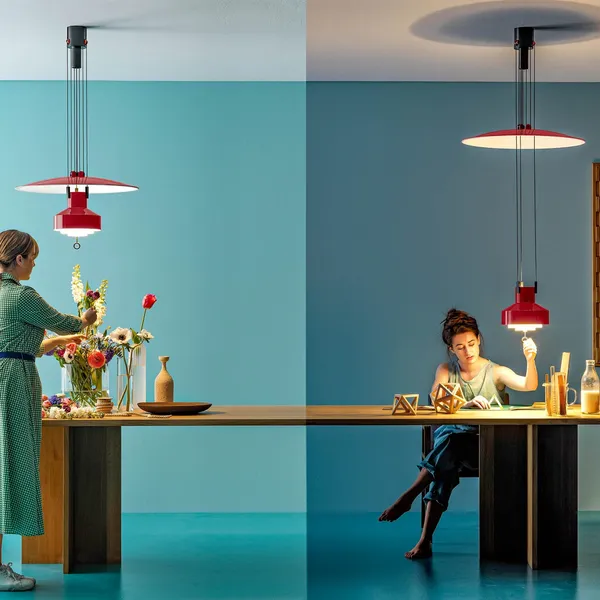 Saliscendi Hanglamp Groen/ Wit