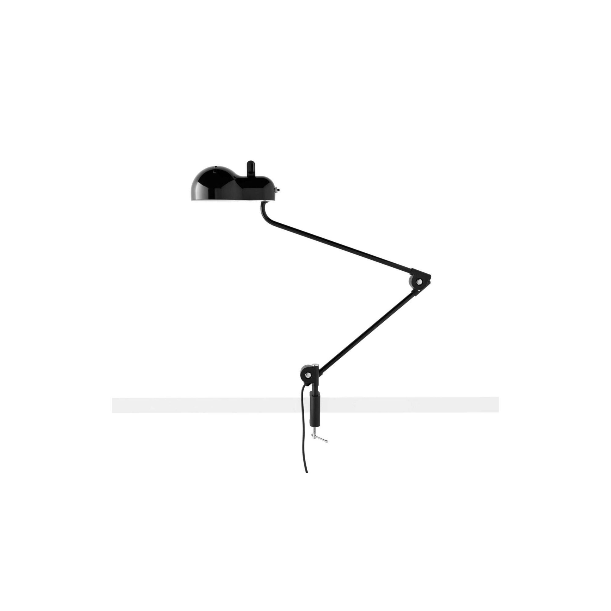 Topo Morsetto Bordlampe Sort