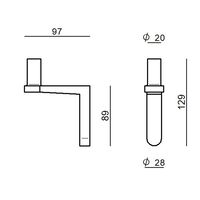 Torino Wall Bracket For Table/ Wall Lamp Beige Red