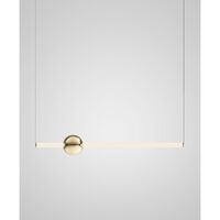 Orion Tube Hanglamp Wit/goud